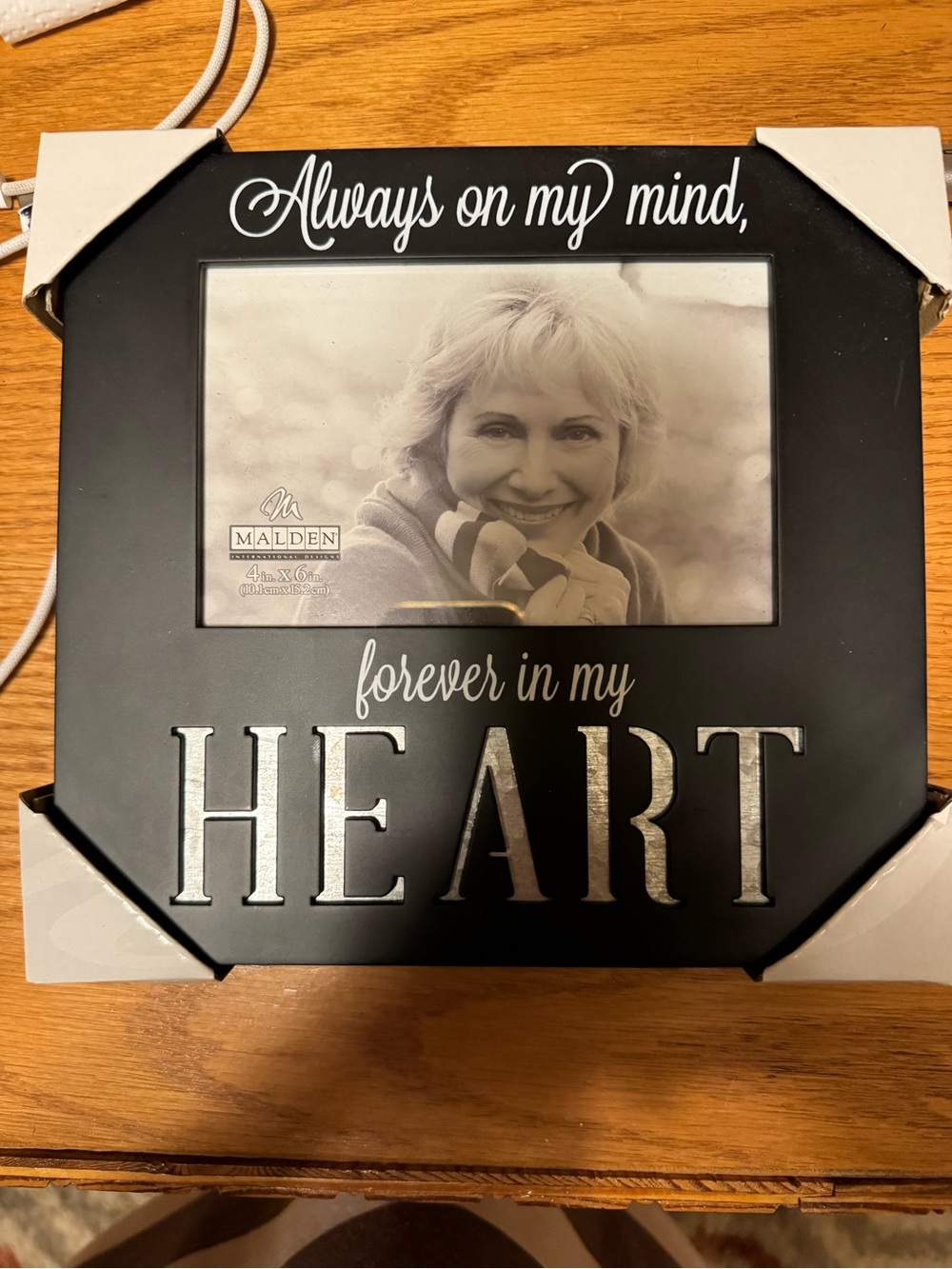 Malden 'Always on My Mind, Forever in My Heart' Black Photo Frame